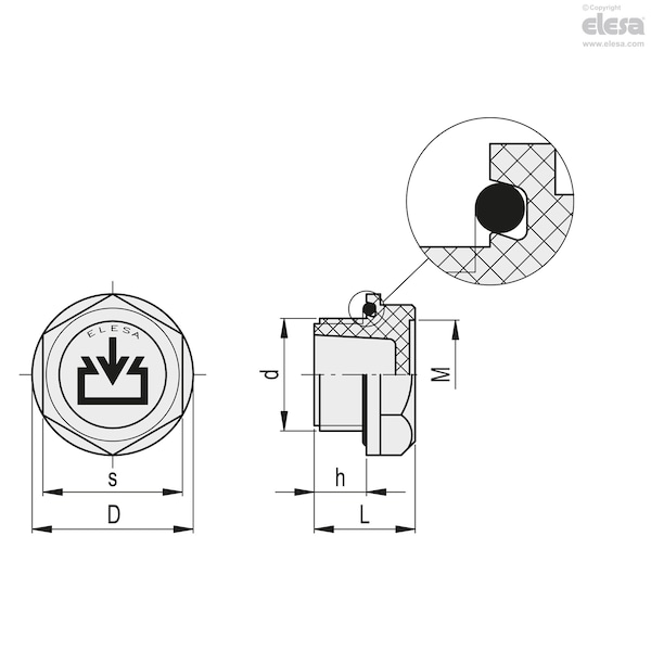 Oil Fill Plugs For High Pressures, TCR.16x1.5